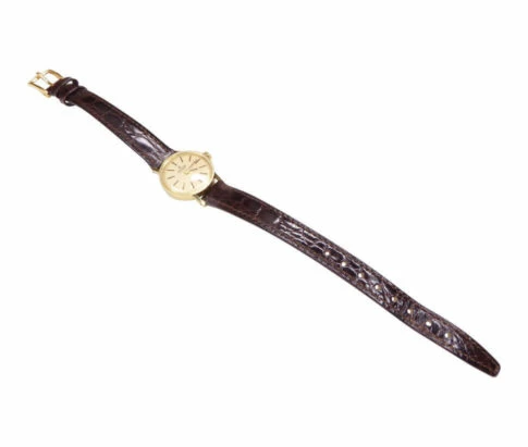 Gouden Repulse horloge met leren band