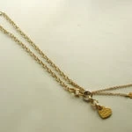 Gouden collier met hangers
