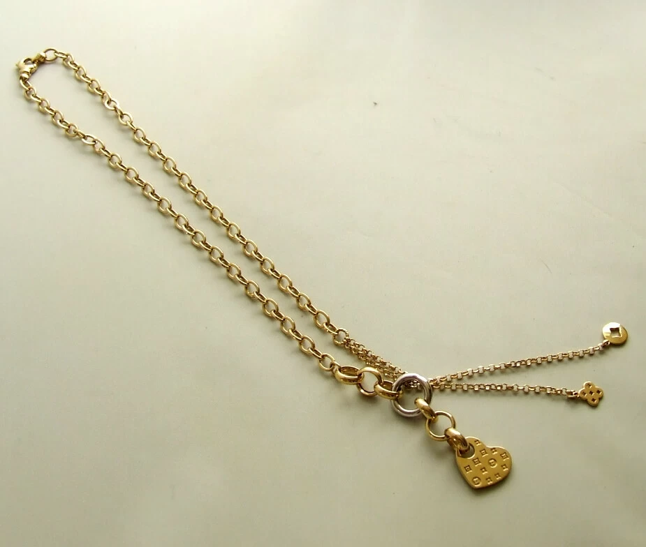 Gouden collier met hangers