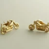 Gouden motor oorbellen