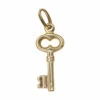Gouden sleutel hanger