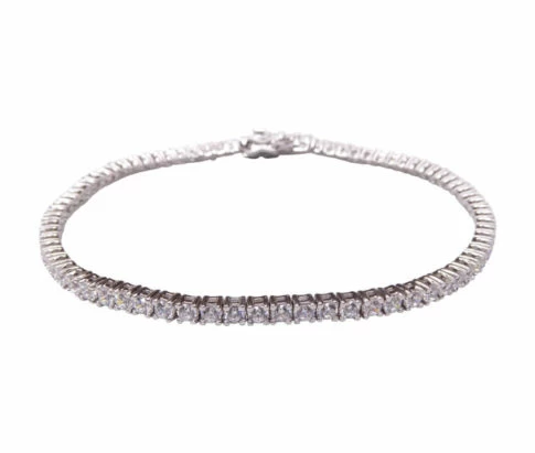 Zilveren armband met zirkonia