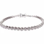 Zilveren zirkonia armband