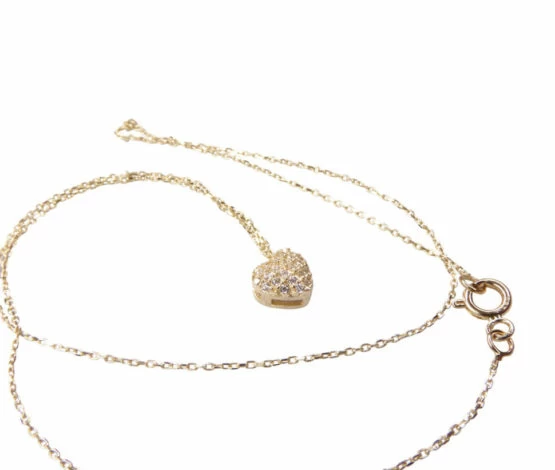 14 karaat gouden ketting hart