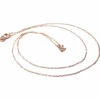 14 karaat rose gouden ketting met hanger button