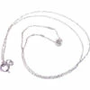 14 karaat wit gouden ketting solitaire