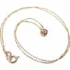 14 karaat geel gouden ketting hart