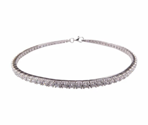 14 karaats gouden armband met zirkonia