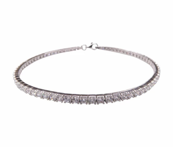 14 karaats gouden armband met zirkonia