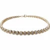 14 karaats gouden tennisarmband met zirkonia