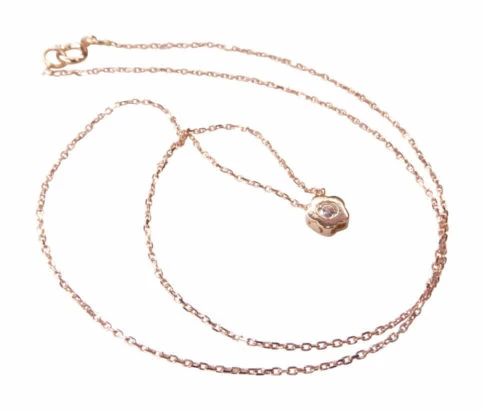 14 karaat rose gouden ketting met hanger ster