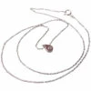 14 karaat wit gouden ketting druppel