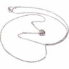 14 karaat wit gouden ketting hart
