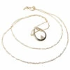 Gouden ketting met druppel hanger