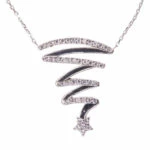 Wit gouden ketting met ster hanger