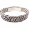 Zilveren armband geweven