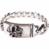 Zilveren armband met doodskop