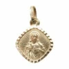 Geel gouden bescherm hanger Jezus