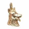 Geel gouden hond hanger