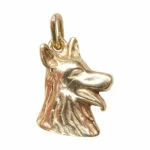 Geel Gouden Hond Hanger