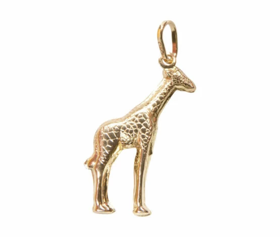 Gouden giraffe hanger