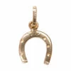 Gouden hoefijzer hanger