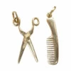 Gouden kapper set hanger