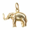 Gouden olifant hanger