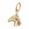 Gouden paardenhoofd hanger