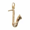 Gouden saxofoon hanger