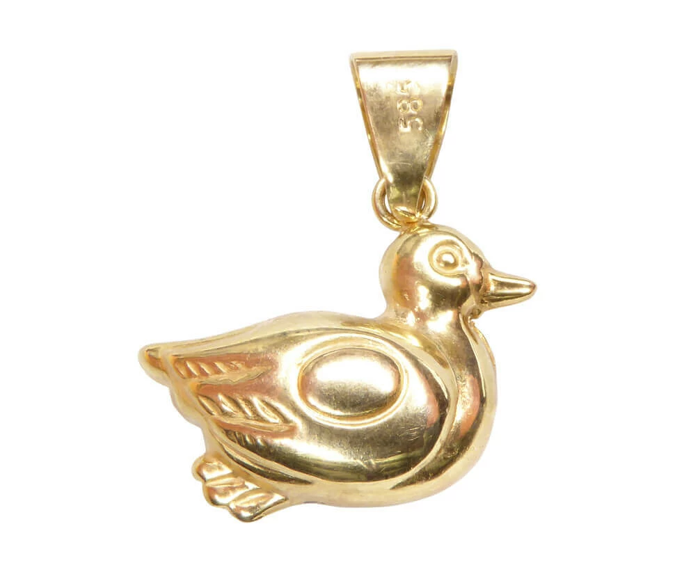 Gouden vogel hanger