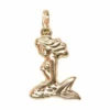Gouden zeemeermin hanger