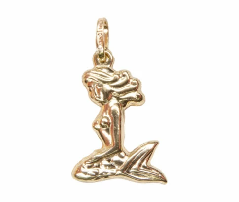 Gouden zeemeermin hanger