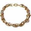 14 karaat ovalen tricolor armband