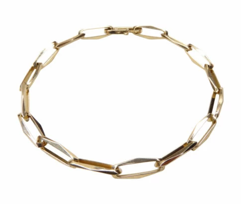 14 karaat geel gouden closed forever armband