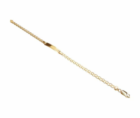 Gouden plaat armband