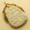 18 karaat gouden hanger met jade