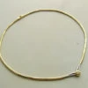 Bicolor gouden collier met diamant