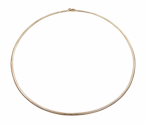 Geel gouden spang half rond