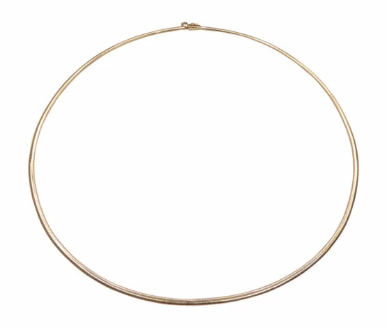 Geel gouden spang half rond