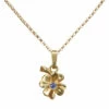 Gouden ketting met klaver hanger