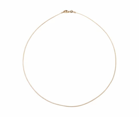 Geel gouden omega spang rond