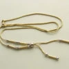 Wit en geel gouden collier
