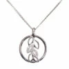 Wit gouden ketting met hanger