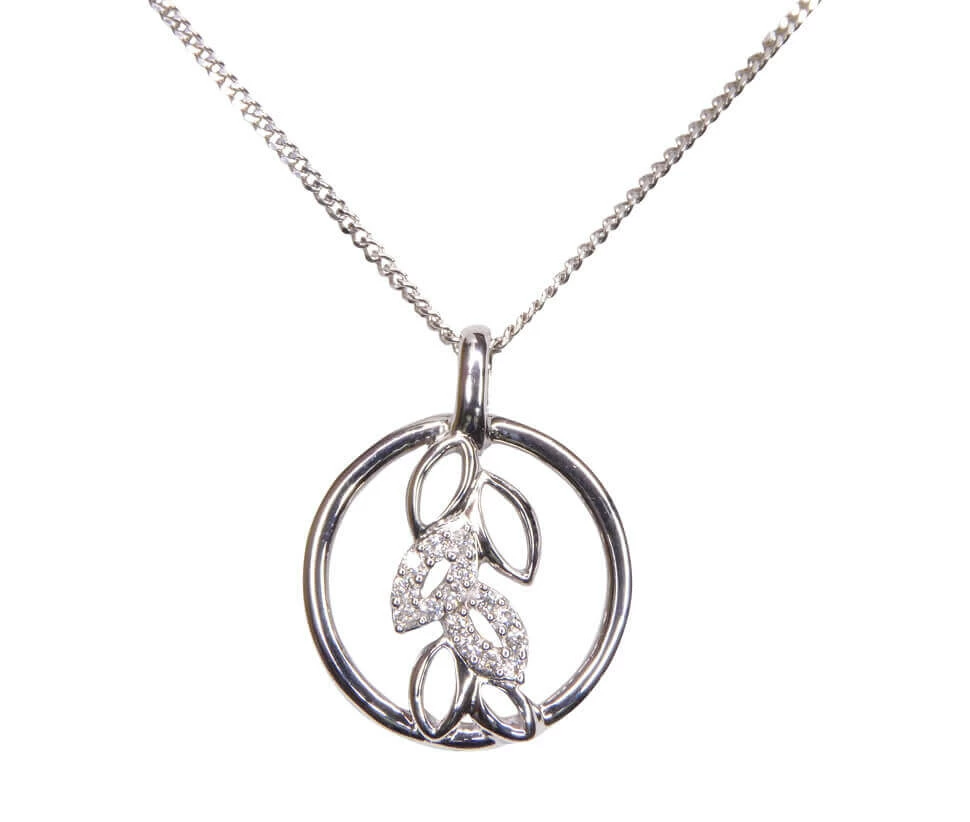 Wit gouden ketting met hanger