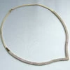 Gouden collier met zirkonia