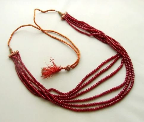 Robijn collier met hanger