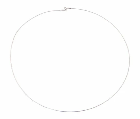 Wit gouden omega spang rond
