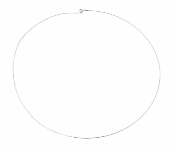 Wit gouden omega spang rond