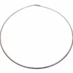 Wit gouden spang omega collier